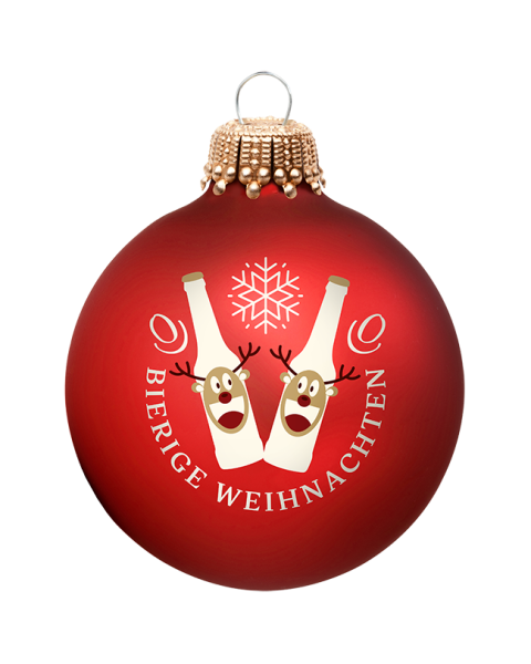 Christbaumkugeln rot 4 Stück