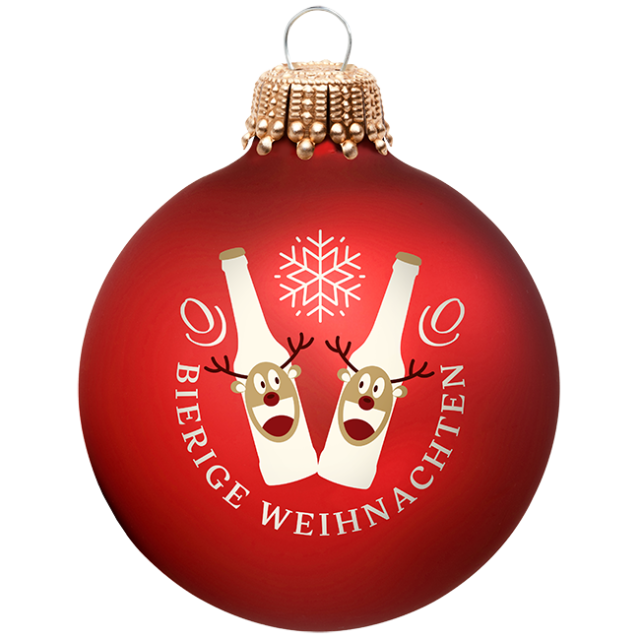 Christbaumkugeln rot 4 Stück