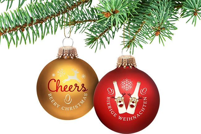 Meckatzer Christbaumkugel Gold