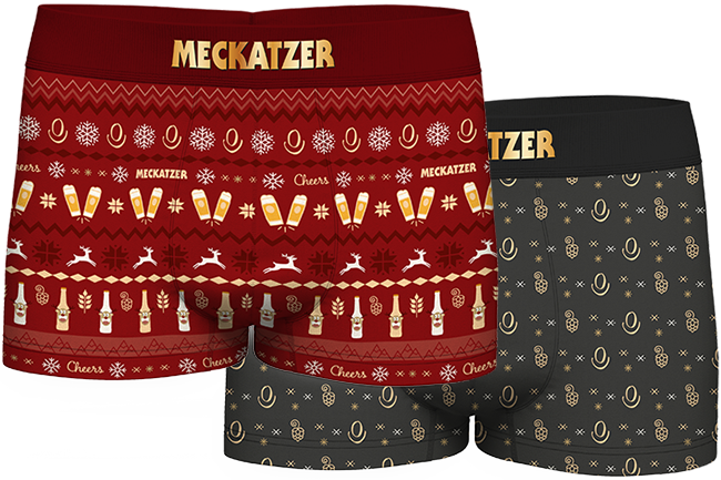 Meckatzer Weihnachtsboxershort Set