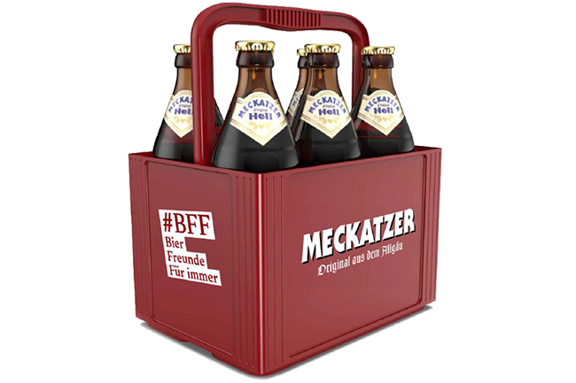 Meckatzer 6er Träger aus Kunststoff